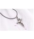 MJ004 - Snake Cross Angel's Wings Necklace
